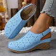 thumbnail image 5 of HAOTAGS Thick-Soled Sandals Women,Slingbacks Open Toe Thick-Soled Summer Women's Casual Sandals Sky Blue, 5 of 6