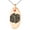 Rose, variant on Stainless Steel Letter D Initial 3D Cube Box Monogram Engraved Small Oval Charm Pendant Necklace