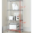 thumbnail image 2 of CRXX 4 Tier Corner Shelves Wire Shelving Rack Shelf Adjustable Storage Unit Organizer, 2 of 9