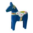 thumbnail image 1 of Estatua de caballo, escultura de madera, figura de animal, decoración moderna para el hogar y la oficina. azul, 1 of 9