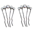 thumbnail image 4 of Vintage French Imitation Pearls U Shaped Hair Pins For Women Nonslip Hairpin Secure Grip Side Comb for Bridal Hair, 4 of 8