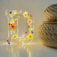 Walmart Week Sales Dried Flower Letters Night Light Floral Resin