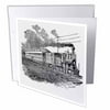 Antique Steam Train Sketch 12 Greeting Cards with envelopes gc-47894-2