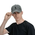 thumbnail image 3 of Rock And Roll Bigfoot Adult Adjustable Classic Washed Casquette Cap Hat Baseball Cap For Man For Woman, 3 of 5