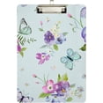 thumbnail image 2 of FMSHPON Flowers Butterflies Clipboard Hardboard Wood Nursing Clip Board and Pull for Standard A4 Letter 13x9 inches, 2 of 8