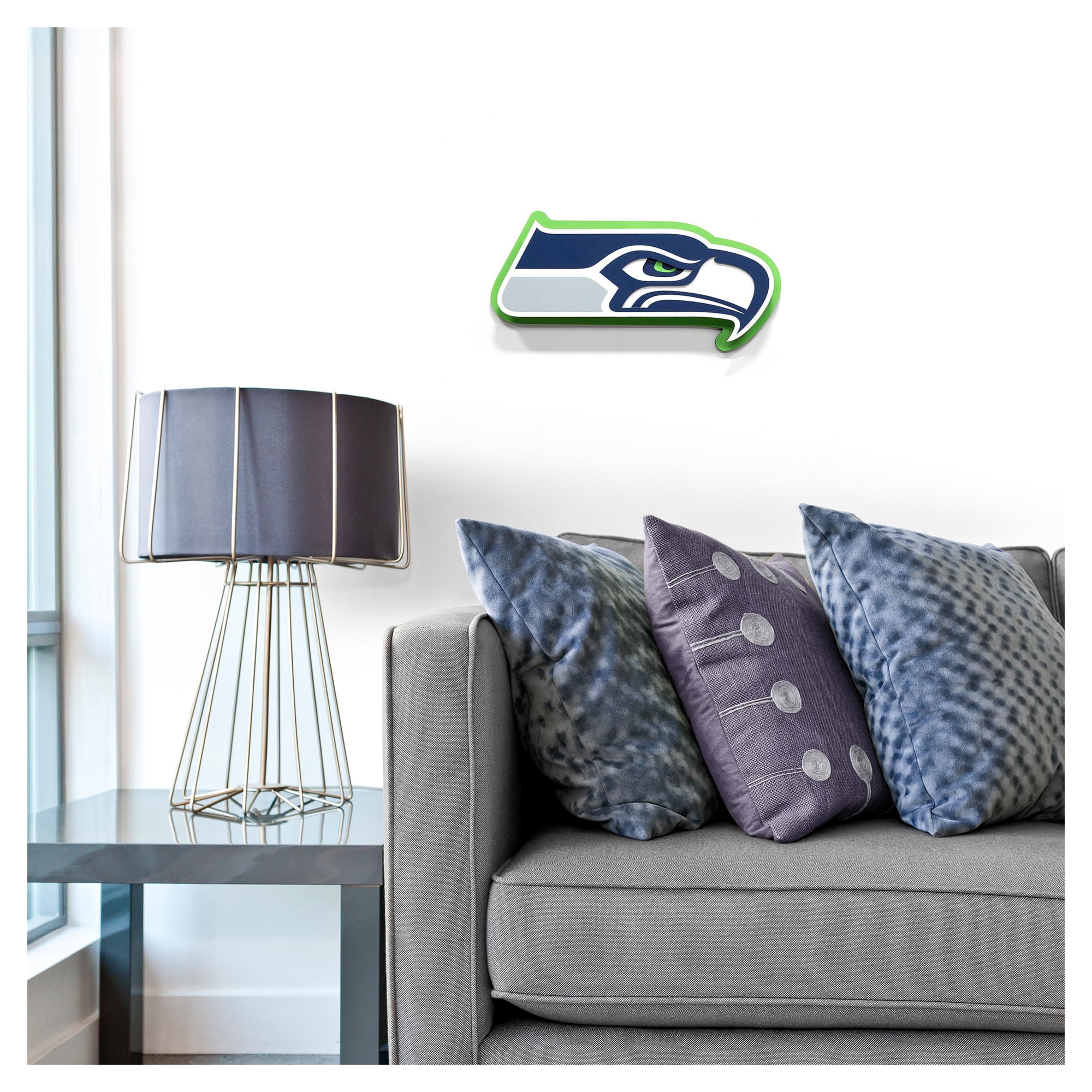 IDNA Seattle Seahawks 14" 3DX Logo Die Cut Wall Art