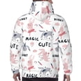 thumbnail image 7 of Daiia Cute Magic Bunny for Men's Fashion Hoodies & Sweatshirts with Kangaroo Pocket Hooded Sweatshirt Breathable & Moisture Wicking-Medium, 7 of 7