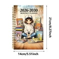 thumbnail image 3 of 2026-2030 Monthly Planner Book, Five-Year Calendar Organizer with Monthly Tabs and Spiral Binding, 60-Month Schedule Planner for Appointments, Goals, Notes and Long-Term Planning, 3 of 4