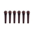 thumbnail image 2 of 6pcs Guitar Bridge Accessories Brass Guitar Bridge String Studs for Folk Acoustic Guitars Replacement GL26 (Coffee), 2 of 9