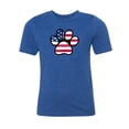 thumbnail image 2 of Paw Print with American Flag, Kids Patriotic Shrits, Graphic Tees - Royal MH200YPATRIOT S5 L, 2 of 3