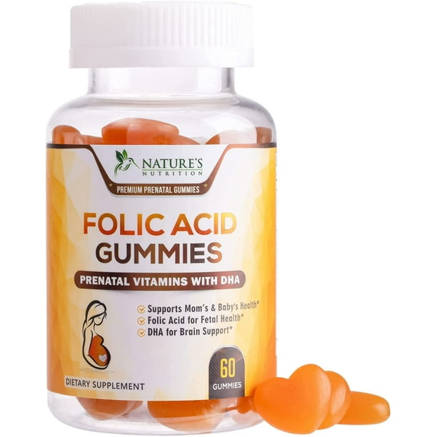 Nature's Nutrition Folic Acid Gummies Complex, Complete Prenatal