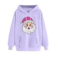 thumbnail image 1 of WILLBEST Sudadera Navideña para Mujer con Estampado Navideño, Cuello Redondo y Manga Larga, Estilo Casual y con Capucha Grande, 1 of 3