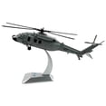 thumbnail image 1 of Modelo de helicóptero con soporte, escala 1:100, juguete de decoración de escritorio, procesamiento CNC, adorno de aleación, simulación, avión, 1 of 9