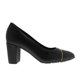 thumbnail image 1 of Zapatillas Ángela color negro tacón cuadrado y detalle dorado 22.5 Dorothy Gaynor Zapatillas Ángela color negro tacón cuadrado y detalle dorado 22.5, 1 of 6