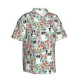 thumbnail image 2 of Biewer Terrier Dogs Flower Floral Men'S 3d Print Casual Button Down Shirts, Novelty Hawaiian Short Sleeves Xl, 2 of 7