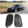 thumbnail image 1 of Car Front Bumper Kindey Grille Chrome For-BMW F10 528I 535I 2011-2013 51137203649 51137203650, 1 of 5