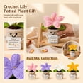 thumbnail image 2 of Crochet Potted Plant Decor Small Thank You Gift for Teacher Appreciation Office Desk, 2 of 6
