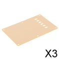thumbnail image 1 of Placa Trasera De Cubierta De Cavidad De Trémolo De Guitarra De 3x6 Agujeros Baoblaze Crema 3 piezas, 1 of 8