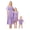 Dark Purple, variant on Mommy and Me Family Matching Dress Smocked Summer Long Dress Great for Photos,Vacation Mother's Day