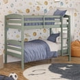 thumbnail image 3 of (2 pack) Better Homes & Gardens Leighton Kids Solid Wood Twin-over-Twin Convertible Bunk Bed with Ladder and Guardrails, Sage Green, 3 of 20