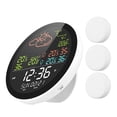 thumbnail image 1 of Mistaha Wireless Weather Station with 3 Extra Sensors, Remote Sensor, App Control, Indoor/Outdoor Temperature Humidity Monitor - Wall Mountable, Brightness Adjustment, Alarm Function - USB Powered,, 1 of 7