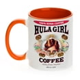 thumbnail image 2 of Hula Girl Coffee 11oz Mug Two Tone Orange Inner and Handle with box, 2 of 2