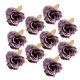 thumbnail image 1 of 10 Unids 5 Cm Seda Artificial Cabezas Flores de Simulación para DIY Decoración Luz púrpura, 1 of 9