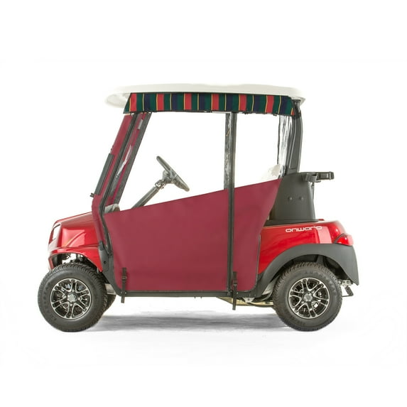 Club Car Onward Golf Cart PRO-TOURING Sunbrella Track Enclosure - Burgundy