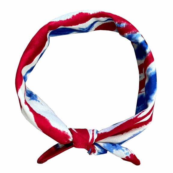 ROZYARD 55x55cm Cotton Print Bandana Western Bandana Cotton US Flags Cowboy Headwrap