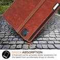 thumbnail image 6 of GSFY Case for 2024 iPad Air 11 Inch 6th Gen (M2), Smart Premium PU Leather Stand Protective Shell Auto Sleep Wake for iPad Air 11 6th/ iPad Air 10.9 4th & 5th/ iPad Pro 11 (2018-2022), QC Brown, 6 of 7