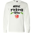 thumbnail image 3 of Inktastic Apple Picking Crew Long Sleeve T-Shirt, 3 of 5