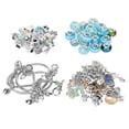 thumbnail image 2 of Kit para hacer pulseras, exquisito colgante básico para pulseras, cuentas grandes de colores, juego de joyería DIY, color azul, 2 of 14