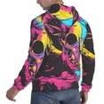 thumbnail image 6 of Cauagu Neon Gothic Skull Moon for Men's Pullover Hooded Sweatshirt Athletic Casual Hoodie Aautumn Hoodie Sweatshirt for Men Pullover Casual Hooded Sweatshirt-XX-Large, 6 of 7