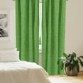 thumbnail image 3 of Ambesonne Green Window Curtains, Grass Growth Abstract, Each 28" W x 63" L, Lime Green Emerald, 3 of 5