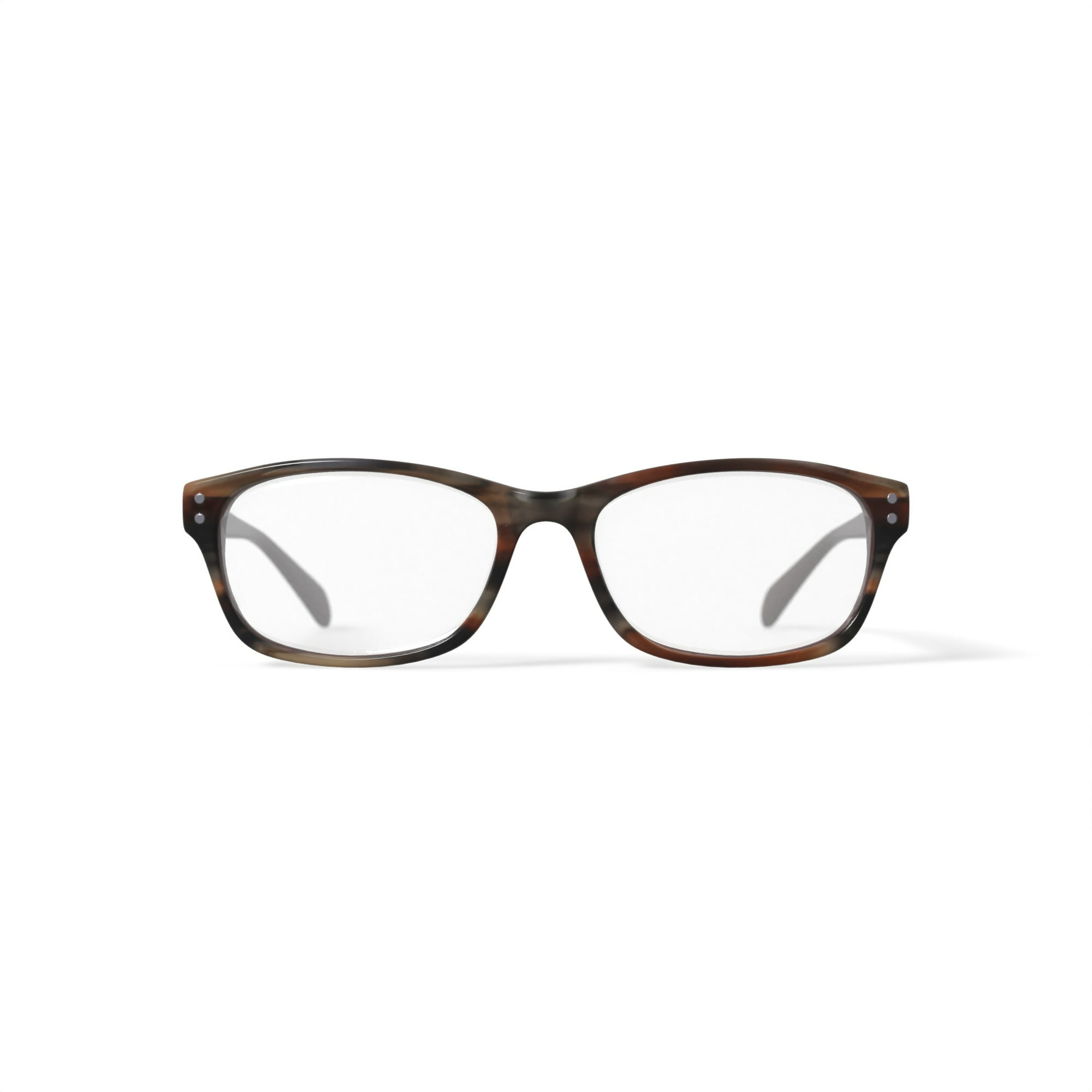 Walmart Women's FM14074 Rectangular Prescription Eyeglasses with Case, Brown