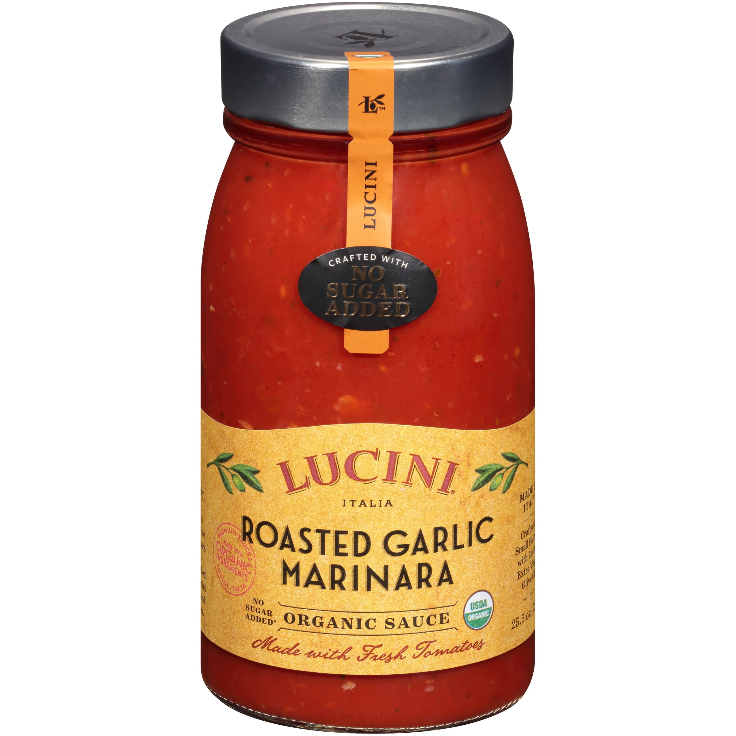 Lucini® Italia Organic Roasted Garlic Marinara Sauce 25.5 oz. Jar