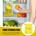 thumbnail image 3 of Banana Preserves Bag - Yellow Fruit Bag with Zipper | Reusable Banana Bag | Banana Storage Freshness Bag | Non-woven Banana Bag | Banana And Lettuce Bag | Banana Storage Bag | Produce Bags For Fruits, 3 of 7