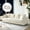 Beige+White01, variant on Gewnee 86.6”3-Seater Sofa Couch,Teddy Velvet Extra-Wide Deep Sofa Suitable for Living room, Bedroom, Office, and Reception Room(Black)