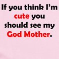 thumbnail image 2 of CafePress - Cute God Mother Body Suit - Baby Light Bodysuit, Size Newborn - 24 Months, 2 of 4