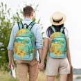 thumbnail image 6 of Daiia USA Tourist Map Vintage Canvas Backpack for Men and Women ,Hiking Backpack,Travel Laptop Bag for School,Large Capacity Backpack, 6 of 8