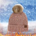 thumbnail image 2 of iHPH7 Winter Beanies for Women Slouchy Beanie for Women Knit Cap Winter Hats for Women Mens Hats Beanie Winter Beanie Pink One Size, 2 of 3