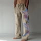 thumbnail image 1 of Pantalones largos de verano para hombre, de algodón y pierna ancha, deportivos con cordones estampados, informales, 1 of 7