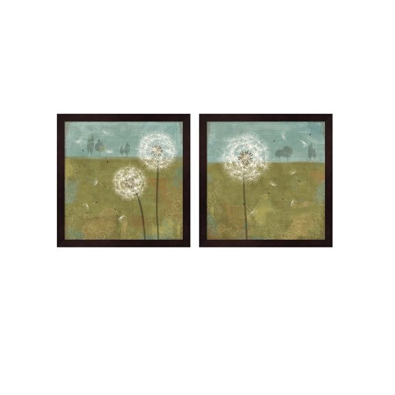 Metaverse Veronique 'Soft Breeze' Framed Art (Set of 2)