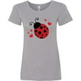 thumbnail image 3 of Inktastic Lady Bug and Hearts Women's T-Shirt, 3 of 5