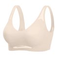 thumbnail image 2 of Women's Plus Size Wireless Bra with Adjustable Back Closure, Breathable Thin Cup Seamless Full Coverage Comfort Support, 2 of 7