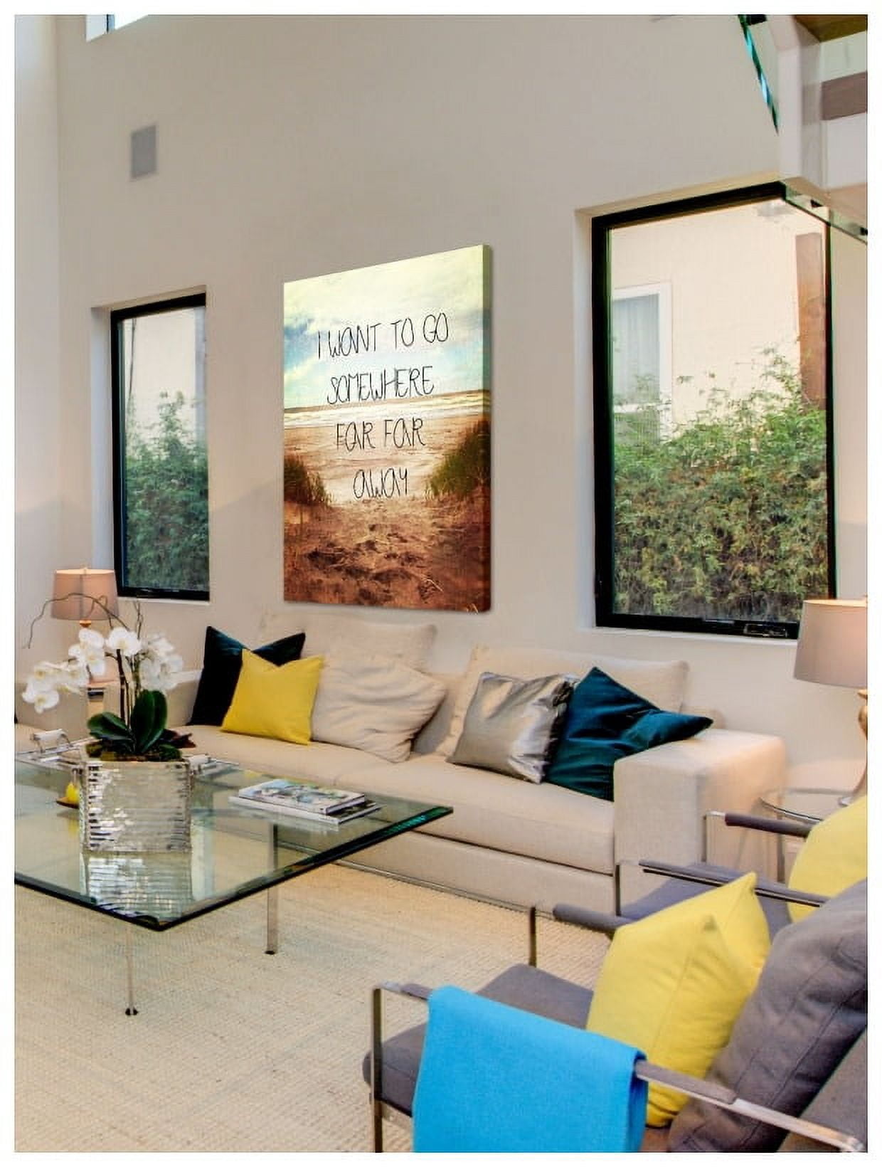 Marmont Hill "I Want to Go Somewhere Far Away" Sylvia Cook Painting Print on Canvas