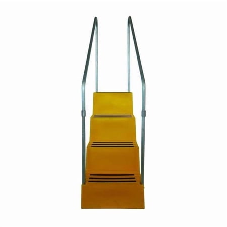 Dpi Step Stand,4 Steps,Polyethylene,Yellow T445-14