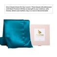thumbnail image 4 of Silk Pillowcases for Hair and Skin with Zipper Closure Non-Standard Peacock Blue, 4 of 8