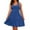 Blue, variant on Summer Dresses For Women Solid Color Plus Size Commuting Sleeveless Mid Length Casual Dress Activewear,Pink,XXL