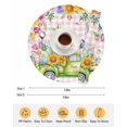 thumbnail image 6 of 15 Inch Round Placemats Set of 4, Spring Easter Non Slip Heat Insulation PP Table Mats, Colorful Eggs Floral Truck Butterflies Pink Plaid Washable Place Mats for Kitchen Dining Party Table Decor, 6 of 7